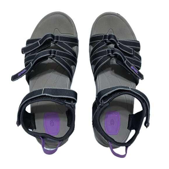 Teva Tirra Strappy Sandals Women's Size 9 Hiking Outdoors Purple Black  Trail - Picture 8 of 10